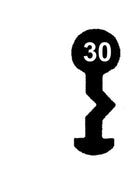 M 66 System MAIER - 66 Schlüssel zu deutschem Einsteckschloss, 3 Stück (3 pièce)