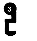 S-2305 Schlüssel zu Schänis Kellertür-Schloss, 3 Stück (3 pièce)