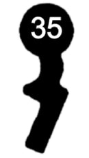 F 95 Chubb-Schlüssel, 3 Stück (3 pièce)