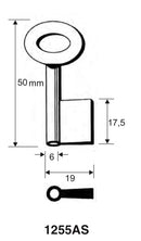 Stahlschlüssel, gebohrt / Clé en acier, percée