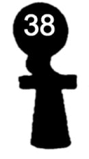 F 95 Chubb-Schlüssel, 3 Stück (3 pièce)