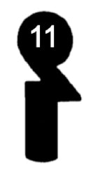 F 95 Chubb-Schlüssel, 3 Stück (3 pièce)