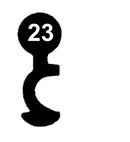 M 66 System MAIER - 66 Schlüssel zu deutschem Einsteckschloss, 3 Stück (3 pièce)