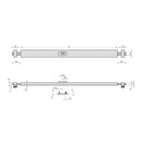 Serrure à pêne blindé blanc / boulon blindé de blanc