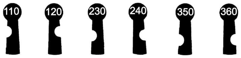 EWG Schlüssel zu EWG-Schlössern, 3 Stück (3 pièce)