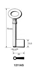 Stahlschlüssel, gebohrt / Clé en acier, percée
