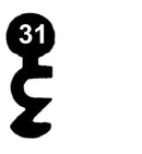 S-2305 Schlüssel zu Schänis Kellertür-Schloss, 3 Stück (3 pièce)