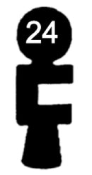 F 110 Chubb-Schlüssel, 3 Stück (3 pièce)