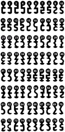 S-2305 Schlüssel zu Schänis Kellertür-Schloss, 3 Stück (3 pièce)