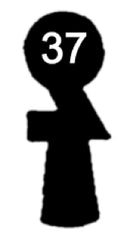 F 95 Chubb-Schlüssel, 3 Stück (3 pièce)