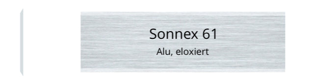 Sonnex 61 Alu elox.farblos/ incolore