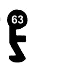 M 66 System MAIER - 66 Schlüssel zu deutschem Einsteckschloss, 3 Stück (3 pièce)