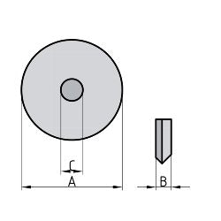 Doppelkegel-Fräser U-01 Karbid / Unocode