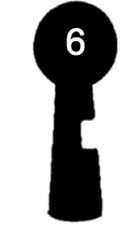 KLC Schlüssel zu Kleinlützel (MSL) Einsteck-Chubb-Schloss