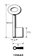 Stahlschlüssel, gebohrt / Clé en acier, percée