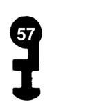 M 65 System MAIER - 65 Schlüssel zu deutschem Einsteckschloss, 3 Stück (3 pièce)