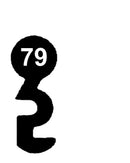 M 66 System MAIER - 66 Schlüssel zu deutschem Einsteckschloss, 3 Stück (3 pièce)