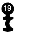 262 HE Heusser-Espagnolette 3 Stück (3 pièce)