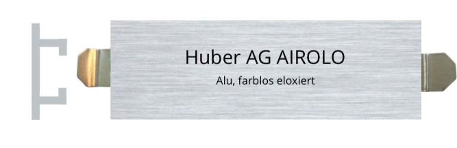 Huber AG Airolo Alu 80 X 25 mm, A14N1