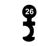 S-2305 Schlüssel zu Schänis Kellertür-Schloss, 3 Stück (3 pièce)