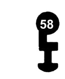 M 65 System MAIER - 65 Schlüssel zu deutschem Einsteckschloss, 3 Stück (3 pièce)