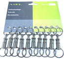 AS-K 115.10/ Schlüsselanhänger mit Kupplung, vernickelt, Display mit 10 Stück
