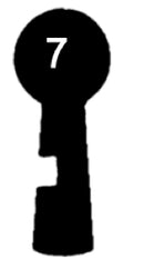 KLC Schlüssel zu Kleinlützel (MSL) Einsteck-Chubb-Schloss