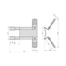 Pince pour volet roulant