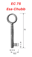 EC 75 Esa-Chubb, 3 Stück (3 pièce)