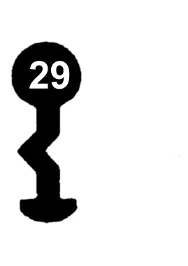 S-2305 Schlüssel zu Schänis Kellertür-Schloss, 3 Stück (3 pièce)