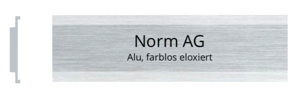 Norm 70 x 14 mm Alu.elox. farblos / incolore (25 Stück/ Piéce) A8
