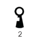 262 Möbelschlüssel Rundring gebohrt, Nutenbart, 3 Stück (3 pièce)