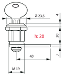 Hebelzylinder/  Vérin à levier 660