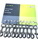 AS-K 94.10/ Karabinerhaken vernickelt, 50 mm, Display mit 10 Stück