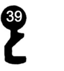 262 HE Heusser-Espagnolette 3 Stück (3 pièce)