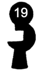 F 95 Chubb-Schlüssel, 3 Stück (3 pièce)