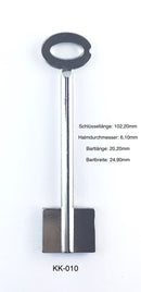 Stahl & Messing Schlüssel, Doppelbart gebohrt