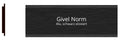 Givel Norm Schwarz 80 x 25 mm