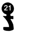 262 HE Heusser-Espagnolette 3 Stück (3 pièce)