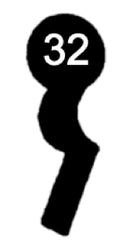 F 110 Chubb-Schlüssel, 3 Stück (3 pièce)