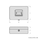 GK 11 Geldkassetten Blau