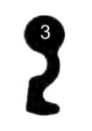 NEMEF LANG  Schlüssel zu Einsteck-Schloss, 3 Stück (3 pièce)