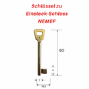 NEMEF LANG  Schlüssel zu Einsteck-Schloss, 3 Stück (3 pièce)