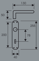 BE 223 - Aluminium Beschlag, für Buntbart