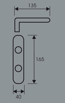 BE 229 - Kurzschildgarnitur sichtbar geschraubt