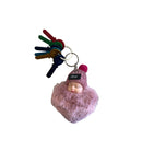 Peluche coeur bébé sur la clé pendentif 10cm 6 couleurs asst.