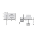 KS 500 - Kastenzusatzschloss  mit Sperrbügel, silberfarben